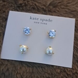 kate spade Gold and White Jewelry Set